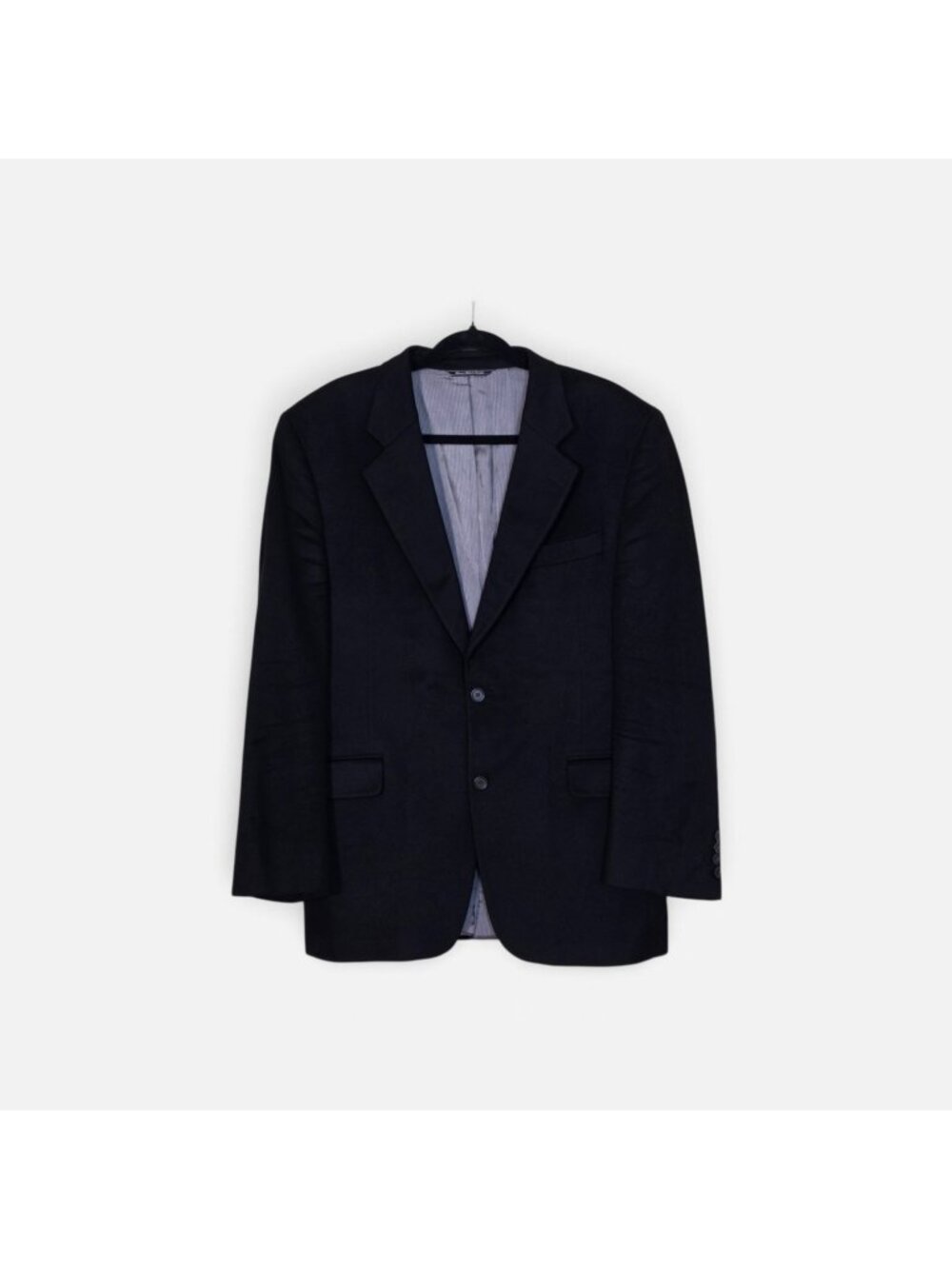 Jeff Player Loro Piana 100% Cashmere Blazer Mens 42R Black 2B Canada Union Made